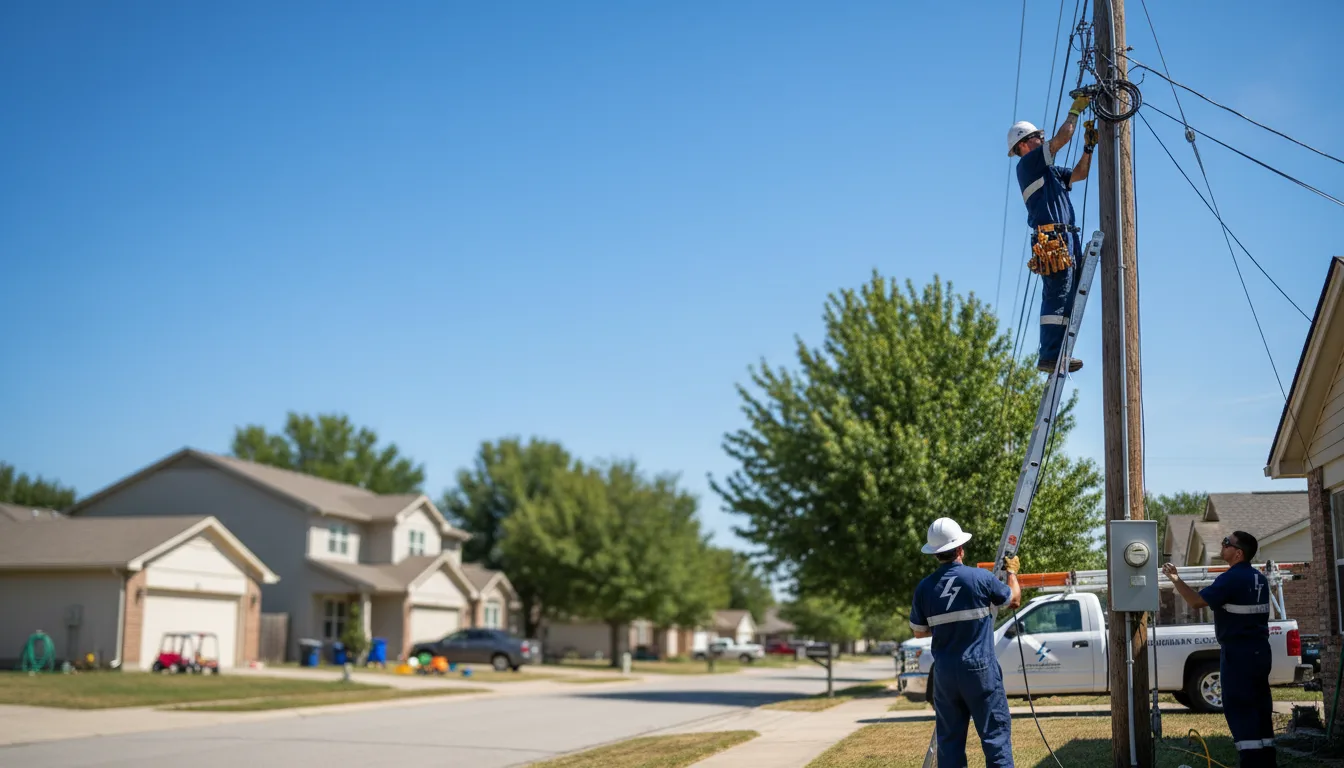 Residential electrician providing installation services in Yettem, CA